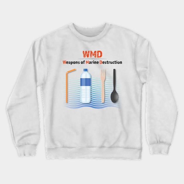 WMD - Weapons of Marine Destruction Crewneck Sweatshirt by CuriousCurios